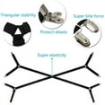 2PCS Bed Sheet Suspenders Straps Adjustable Crisscross Holder Grippers