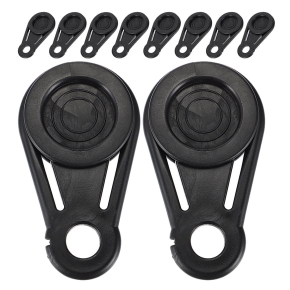 FUTUREORYY 10Ud Clips De Para Y Toldos En Color Negro Materiales Duraderos Para Exteriores