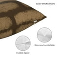 thumbnail image 5 of YFYANG Square Decorative Throw Pillow Case (Without Pillow Insert), Brown Abstract Pattern Bedroom Sofa Car Cushion Cover, 16"x16", 5 of 9