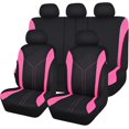 thumbnail image 1 of Car Seat Covers Front Seats and Rear Bench Air Mesh Fabric Rear Bench Split Polyester Easy Installation SUV CAR Woman Lady Femal ( Mint Full Set), 1 of 9