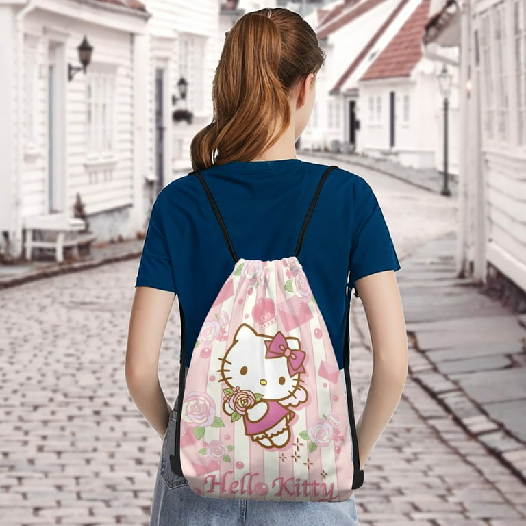 12 Packs cute kitty Candy Drawstring Bag, hello cat kitty