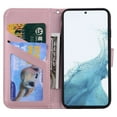 thumbnail image 5 of SaniMore for Samsung Galaxy S24 Plus Case, PU Leather Flip Folio Cover with Stand, Card Slots, [Lovely Pet Magnetic Clasp] Full Protetcion Shockproof TPU Wallet Shell for Samsung S24 Plus, Rosegold, 5 of 10