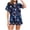 Navy, variant on HNMKIU Ladies Pyjama Set Women's Independence Day Balloon Print Fashion Daily Pajamas Pajama Pants Set