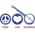 thumbnail image 2 of CafePress - Peace Love Bluegrass Mug - 11 oz Ceramic Mug - Novelty Coffee Tea Cup, 2 of 4