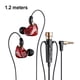 thumbnail image 4 of Auriculares alámbricos 96dB 3.5mm Reducción de ruido en auditorios de audio al aire libre al aire libre transmisión en vivo grabación de voz vlogging auricular rojo 1.2m Methold EL022391-02B, 4 of 7