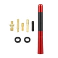 thumbnail image 1 of 1 Juego 12cm Coche Antena Mástil Universal Carbono Fibra Patrón Rojo, 1 of 1