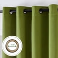 thumbnail image 5 of Joydeco Cortinas Opacas 100 % Color Verde Musgo, 89.8 In, 2 Paneles, Juego De Cortinas Opacas Para Dormitorio, Con Ojales, Cortinas De Terciopelo Con Aislamiento Térmico De Lujo, Para Sala De Estar, T, 5 of 5