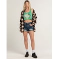 thumbnail image 4 of Billabong Women's Keep Shining Cropped Tank Top Tee T-Shirt (X-Small, Green), 4 of 5