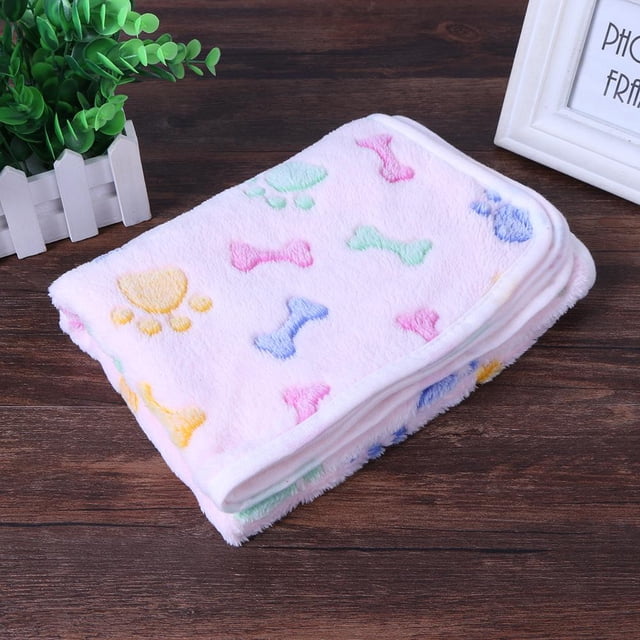 Manta cálida de terciopelo coralino para mascotas, colchoneta para dormir, cama para perros, cojín para cachorros (rosa S) Likrtyny Para estrenar