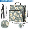 thumbnail image 2 of FORMRS Zipper Binder with Shoulder Strap 2-inch Ring 500 Sheet Capacity File Bag, Sage Green Flower Pattern, 2 of 5