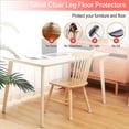 thumbnail image 4 of 24 Pcs Chair Leg Floor Protectors for Hardwood Floors Silicone Covers Felt Pads Furniture Leg Caps Anti-Scratch Reduce Noise Fit (1-5/16" to 2"), 4 of 9
