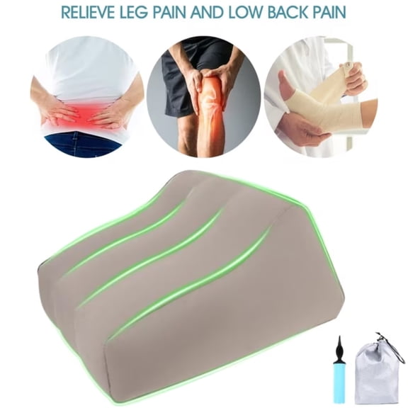 Hinzonek Leg Elevation Pillow Wedge - Inflatable Lifter Rest Pillow Bed Wedge Cushion - Reduce Swelling After Surgery, Sciatica, Hip Pain & More - Improves Blood Circulation