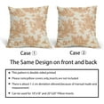 thumbnail image 4 of French Country Pillow Covers Set of 2 18x18 Inch Vintage Fall Toile Orange Beige Cotton Linen Polyester Decorative Throw Pillow Case Cushion Cover for Bedroom Sofa Living Room Couch Chair Office, 4 of 6