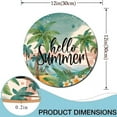 thumbnail image 5 of Ymaotrade Wooden Hello Summer Hanging Sign for Front Door Porch, Tropical Beach Theme Sign, Rustic Farmhouse Door Hanger for Front Door Porch, Summer Home Office Decoration12in, 5 of 7