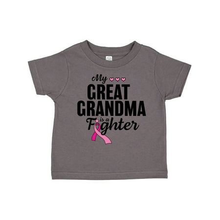 

Inktastic Breast Cancer Awareness My Great Grandma is a Fighter Gift Toddler Boy or Toddler Girl T-Shirt