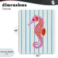 thumbnail image 4 of Stupell Industries Bohemian Boho Seahorse on Stripes Canvas Art, 36 x 48, by Indira Prieto | IndySign, 4 of 8