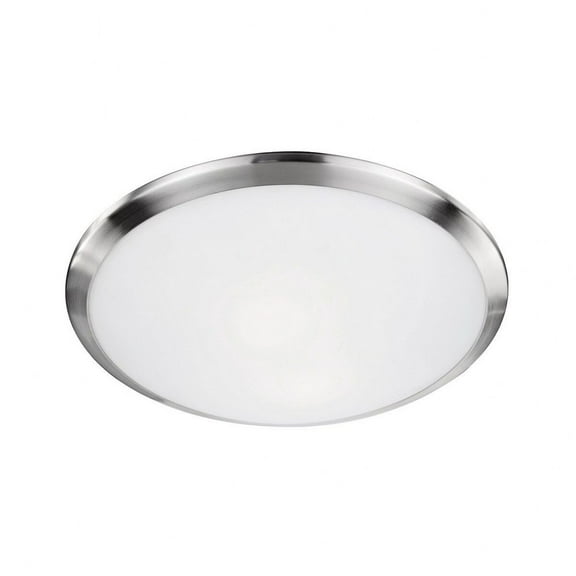 51561BN-Kuzco Lighting-Malta - 1 Light Flush Mount-3.13 Inches Tall and 12 Inches Wide-Brushed Nickel Finish