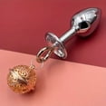thumbnail image 1 of BDSM Anal Plug - Metal Bell Butt Plug for Masturbation and Sex Game - Erotic Props for Men and Women, 1 of 4
