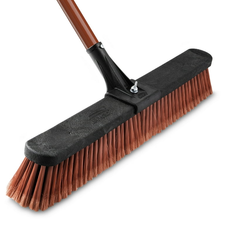 Harper 24 in. best-in-class Assembled Outdoor Rough Surface Push Broom with Steel Brace