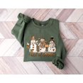 thumbnail image 2 of Let It Snow Snowman Sweater Shirt | Cozy Winter Holiday Graphic Sweatshirt, 2 of 8