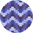 thumbnail image 1 of Ahgly Tapis Rond Lavable en Machine Intérieur Transitionnel Violet Pervenche Profond, 4 Pieds Rond, 1 of 7