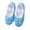 Sky Blue, variant on FINALGANG Summer Sneakers For Girl Gradient Soft Soled Ballet Leather Trainers Dance Perform Shoes With Sequins Bow With Easy-Clean Modern Design