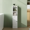thumbnail image 6 of Small Bathroom Storage Cabinet, Narrow Slim Cabinet with Adjustable Shelves, White, 6 of 6
