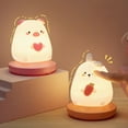 thumbnail image 2 of 1 Ensemble Veilleuse Rechargeable Sans Éblouissement Apparence Adorable Luminosité Réglable Lampe LED Dessin Animé Cadeaux pour Bébé à la Maison, 2 of 10