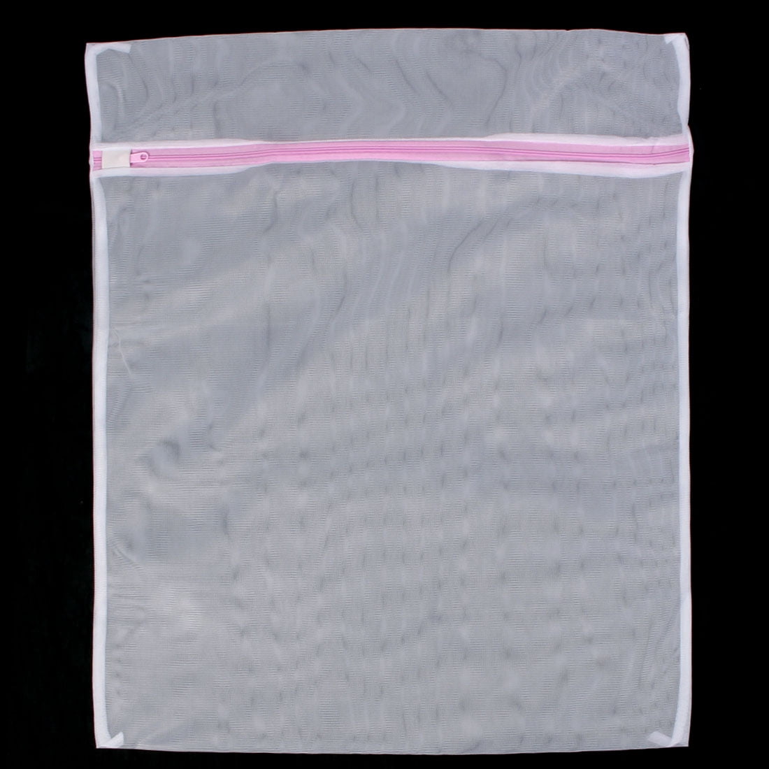 Unique Bargains Mesh Machine Washing Clothes Laundry Delicates Wash Bag White Pink