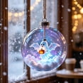 thumbnail image 5 of sruoe Halloween Transparent Scene Ball, Ghost Cottage Hanging Sphere, Halloween Party Supplies, Halloween Decorations for Tree Window Entryway, 5 of 6