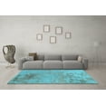 thumbnail image 3 of Ahgly Company Indoor Rectangle Oriental Light Blue Industrial Area Rugs, 6' x 9', 3 of 4