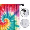 thumbnail image 4 of Blackout Kids Curtains,Colorful Rainbow Tie Dye Spiral Pattern Childrens Insulated Curtains Set Of 2,Bedroom Essentials,Toddler Room Decor 42"x54", 4 of 5