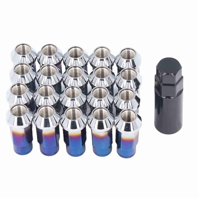 Lug Nuts, M12x1.25 Metal Lug Nut with 20Pcs for Car