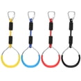 thumbnail image 3 of Labymos 4pcs Climbing Gymnastic Rings Obstacle Courses Gym Rings Swing Bar Rings for Kids Backyard Play Set Obstacle Slackline Kits, 3 of 7