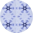 thumbnail image 1 of Ahgly Company Machine Washable Indoor Round Transitional Lavender Blue Area Rugs, 5' Round, 1 of 7
