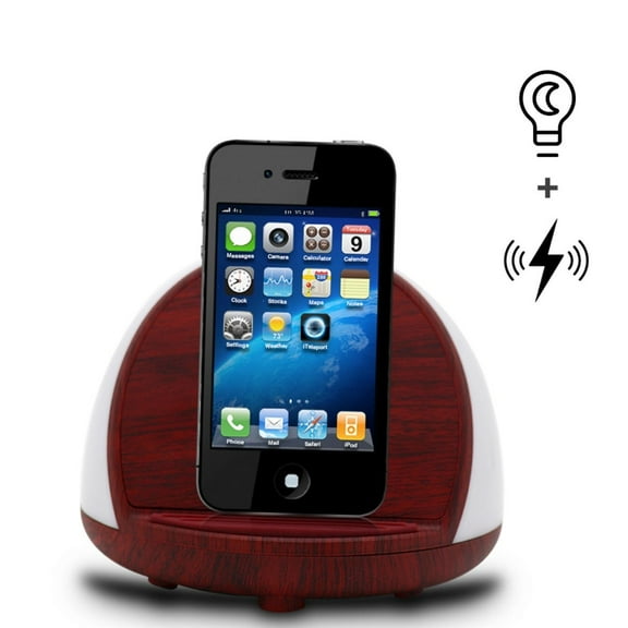 Wireless Charging Phone Stand with night lamp | Chair Shaped Phone Charger withDim Light