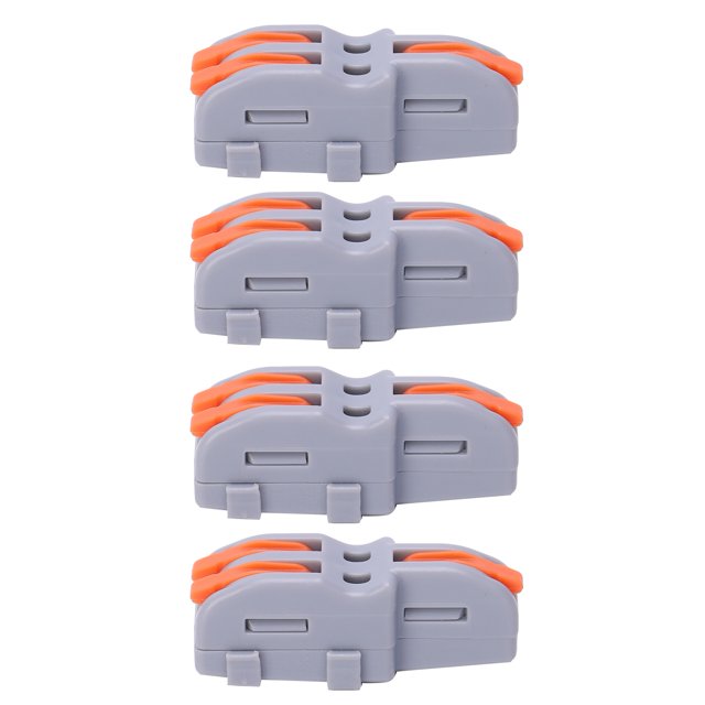 Quick Terminal Block Quick Wire Connector Wire Splitter Terminal 1 In 2 Out Wiring Block Wire Connector 20Pcs Quick Terminal Block 1 In 2 Out Wire Connector TShape PushType Wiring