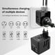 thumbnail image 4 of Universal Travel Adapter One International Wall Charger AC Plug Adaptor With 3.5A Smart Power And Type-C For USA EU AUS-2025, 4 of 5