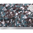 thumbnail image 3 of Soimoi Moss Georgette Fabric Two Tone With White Camouflage Printed Fabric 1 Yard 42 Inch Wide, 3 of 3