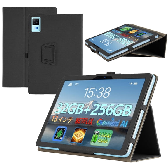 【RUIXH】For DOOGEE U13 13 Inch Tablet Case DOOGEE Android 16 Protective Case PU Lightweight and Portable Built-in Stand and Pen Slot Design With Wrist Strap