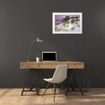 thumbnail image 3 of Russell, Charles Marion 18x13 White Modern Wood Framed Museum Art Print Titled - Wolf and Beaver, 3 of 4