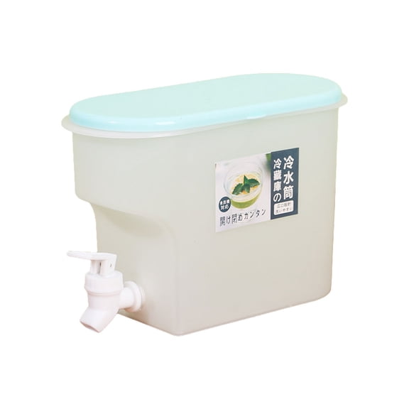 3.5L Beverage Dispenser with Faucet, Cold Drink Juice Dispenser Jug for Refrigerator, Iced Tea Lemonade Container for Party and Home