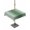 Grey Sage Green, variant on Dark Brown Grey Ombre Outdoor Tablecloth with Umbrella Hole, Modern Abstract Art Gradient Spillproof Waterproof Outdoor Table Cover, Patio Tablecloths for Party Picnic Camping, Rectangle 52"x70"