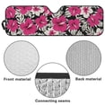 thumbnail image 6 of Yuyamidu Pink Hibiscus Windshield Sunshade for Jeep Wrangler, Foldable Sun Visor Windshield Shade Blocks UV Rays, Tropical Shade Heat Shield Compatible with Jeep Wrangler TJ JK JL 2/4 Door, 6 of 7