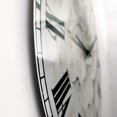 thumbnail image 3 of DesignArt Indigold Grey Peonies I Large Wall Clock, 3 of 5