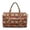 Aztec Tribe, variant on KUIFORTI Floral Black Cat Quilted Women's Large Tote Duffle Bag, Portable Soft Carry On Weekender Bag for Gym, Yoga, Travel, Work, Weekend Getaway Overnight Trips