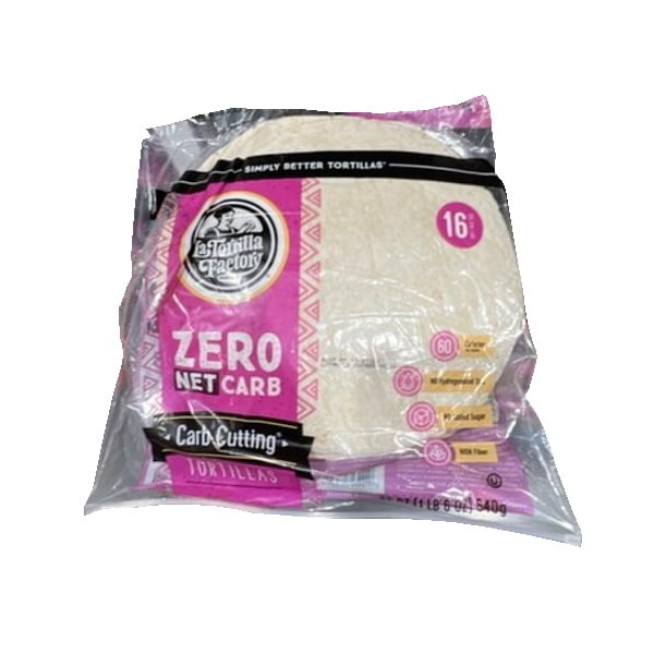 La Tortilla Factory Zero Net Carb Tortillas, 16 Count (19 Ounce