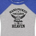 thumbnail image 4 of Inktastic Handpicked for Earth by My Nana in Heaven with Angel Wings Boys or Girls Baby Bodysuit, 4 of 5