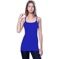 thumbnail image 2 of Essential Basic Women Value Pack Long Camisole Cami - Black, Red, Royal, H Gray, Small, 2 of 5
