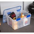 Ziploc 44 Qt./11 Gal. WeatherShield Storage Box, Clear, Set of 4